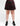 CURVE BAND PLEATED SKIRT RED