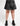 CURVE PEACE PLEATED SKIRT BLACK