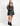 CURVE PEACE PLEATED SKIRT BLACK