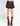 PEACE PLEATED SKIRT BLACK