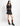 PEACE PLEATED SKIRT BLACK