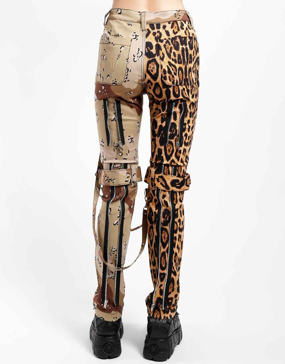 Second Life Marketplace - trinixxx Denim/Leather/PVC Pants Leopard