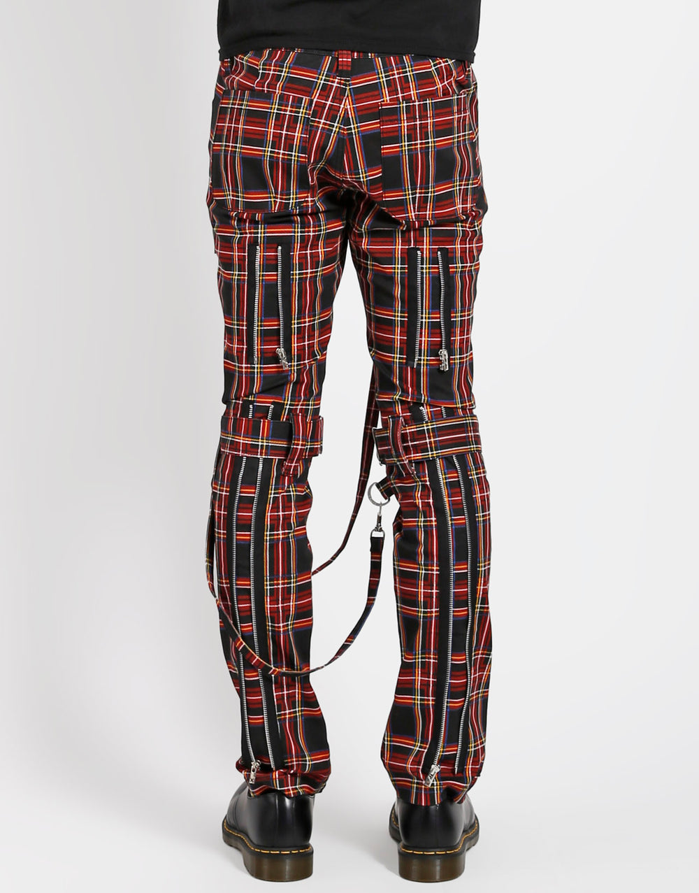 BONDAGE PANT BLACK PLAID