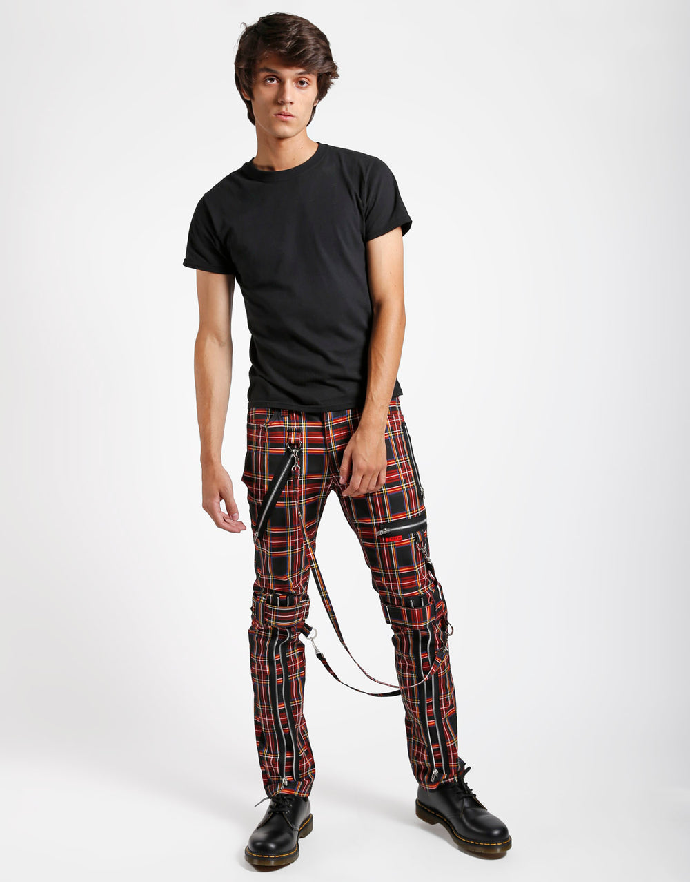 BONDAGE PANT BLACK PLAID