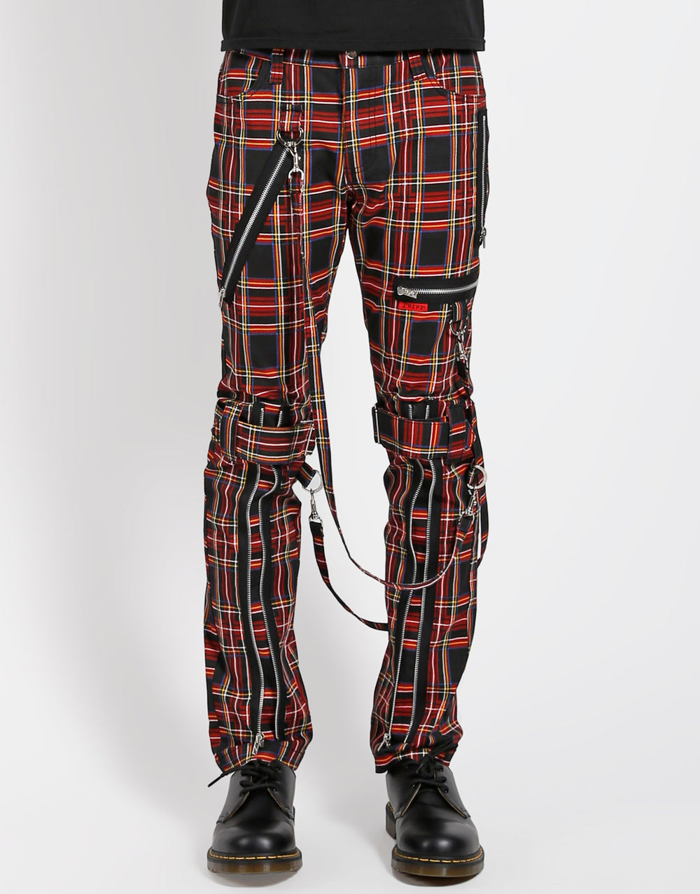 BONDAGE PANT BLACK PLAID