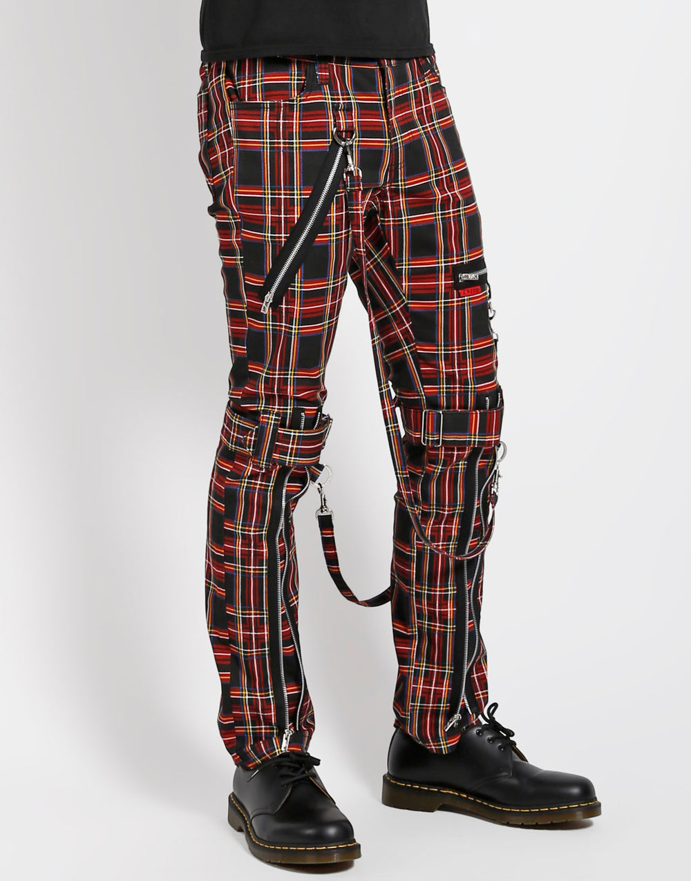 BONDAGE PANT BLACK PLAID