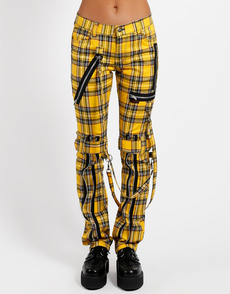 BONDAGE PANT YELLOW PLAID – TRIPP NYC