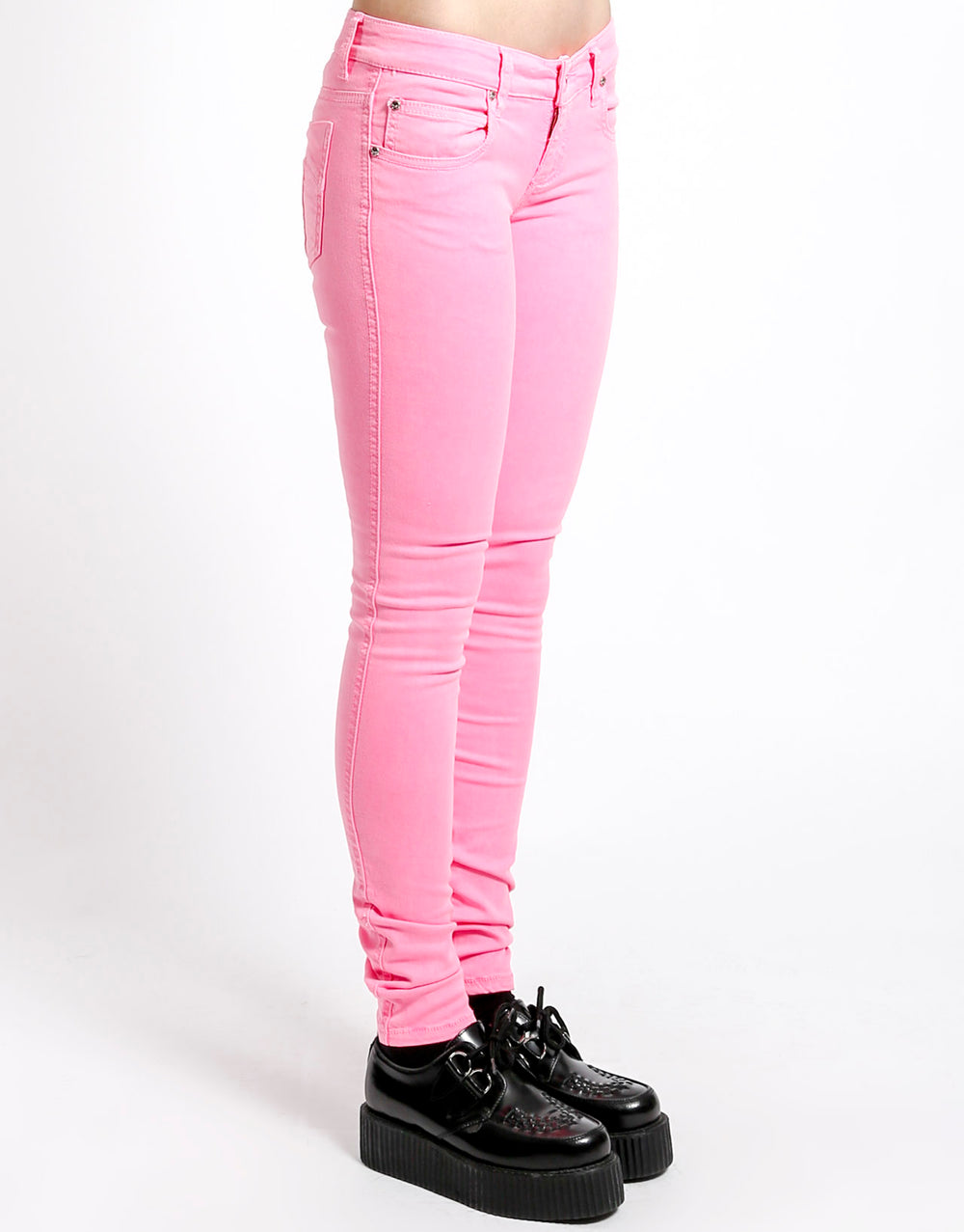 Double Striped Track Jeans V3 in Neon Pink - ShopperBoard