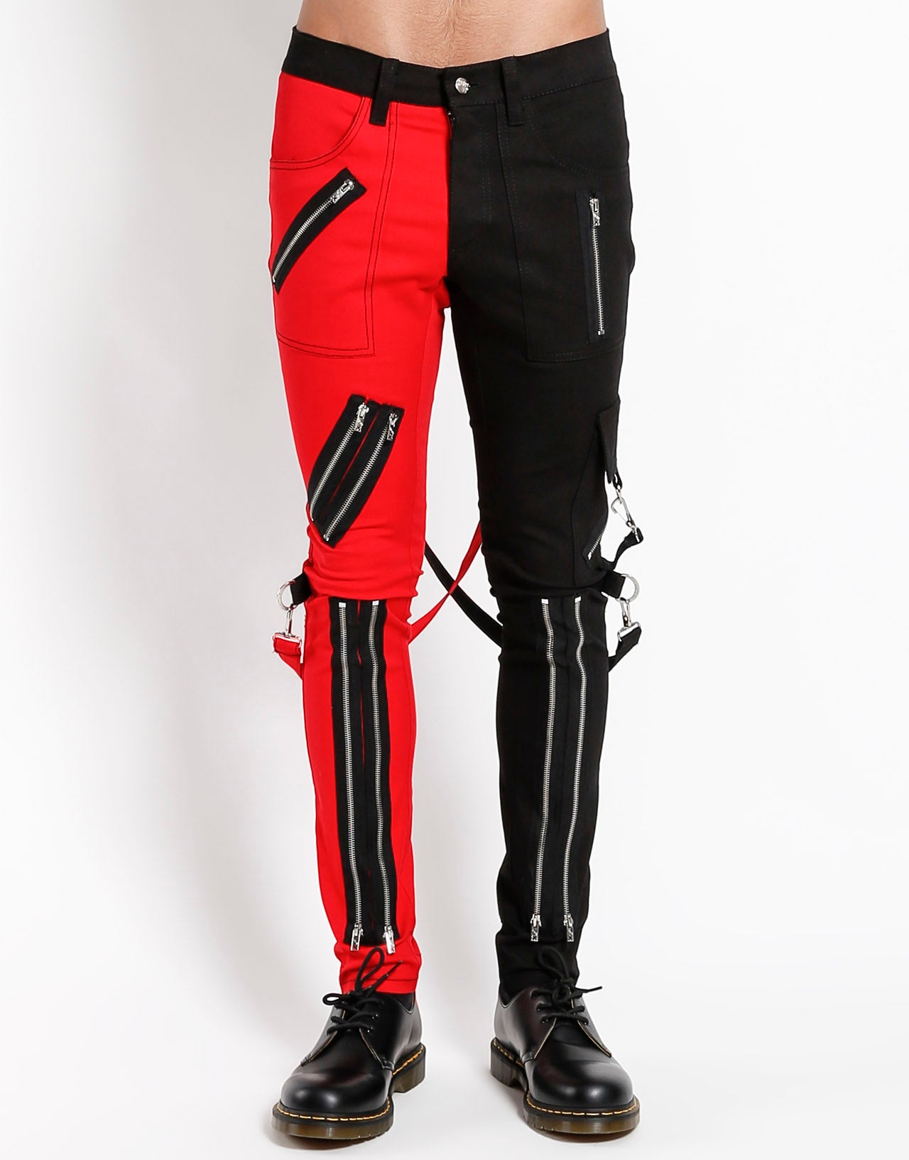 【TRIPP NYC】2Way Buggy Bondage Pants Y2K IS675M-BLKRED_F.jpg?v=1621870869