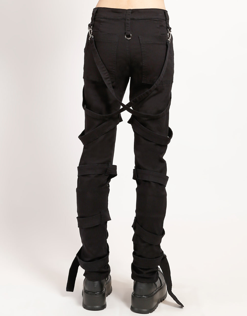 Streetwear Men Techwear Cargo Pants With Straps Black Multipockets Joggers   Casual Pants  AliExpress