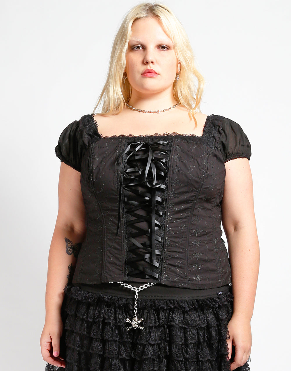 PLUS SIZE BUSTIER (WELL DETAILED) 