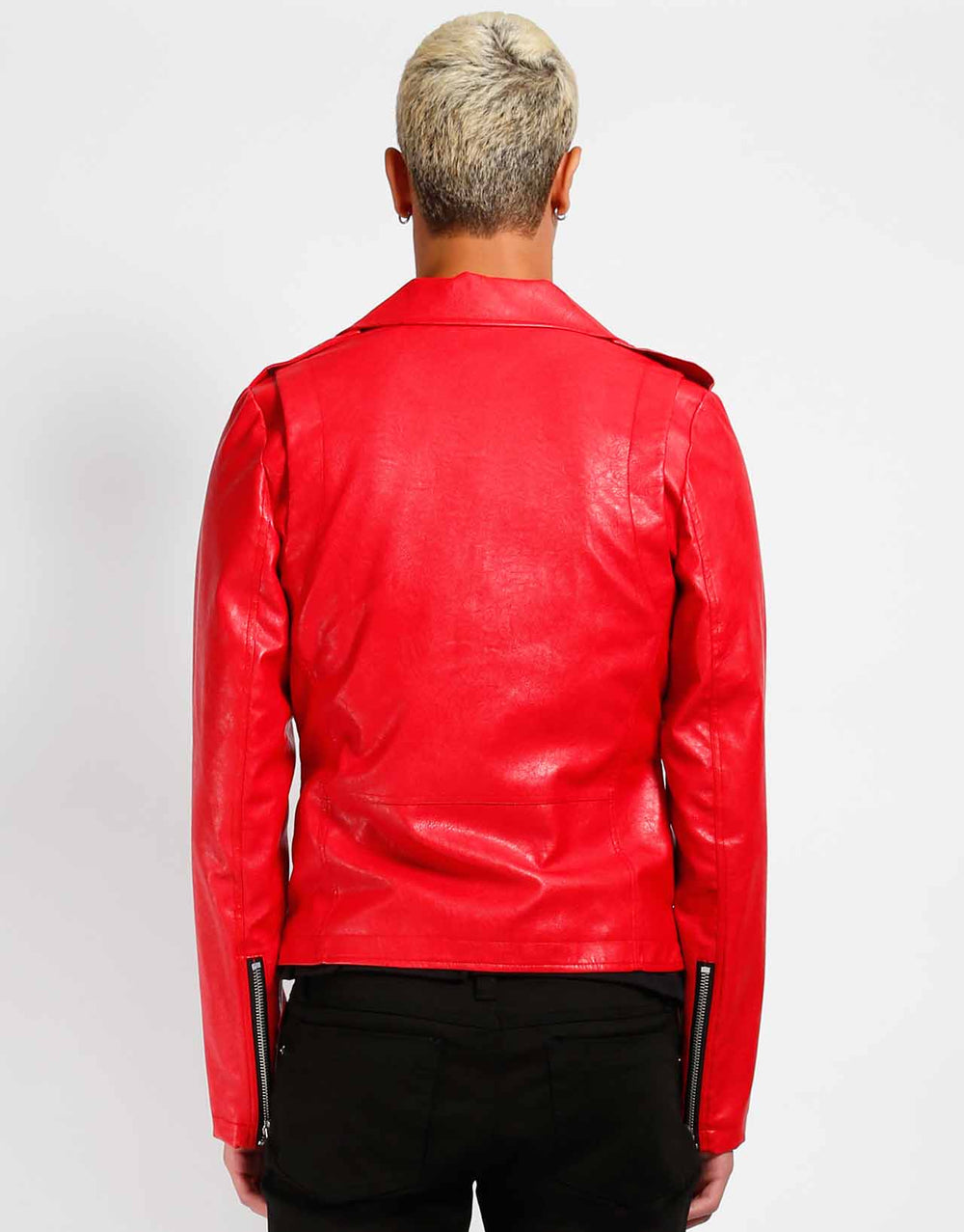 FAUX LEATHER CLASSIC RED MOTO