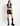 SAFETY PIN PUNK SKIRT BLACK