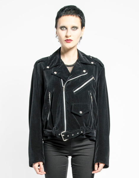TRIPP NYC ベロア　ファーダブルライダースジャケット VELVET MOTO JACKET – TRIPP NYC